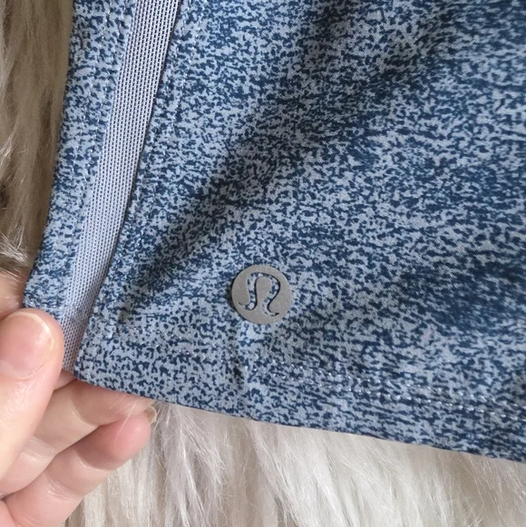 Lululemon Pace Breaker  Lined Short 5"Gravel Dust Iron Blue Multi - Picture 5 of 7